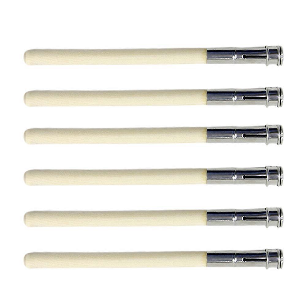 Multi Colored Metal and Wood Pencil Extender Lightweight Comfortable Grip for Pencil Use 6Pcs