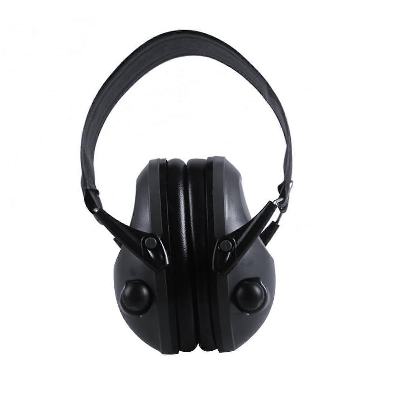 Electronic Ear Protection for Shooting with Intelligent Sound Pickup, Adjustable Comfortable Foam Earmuffs for Adults in Black