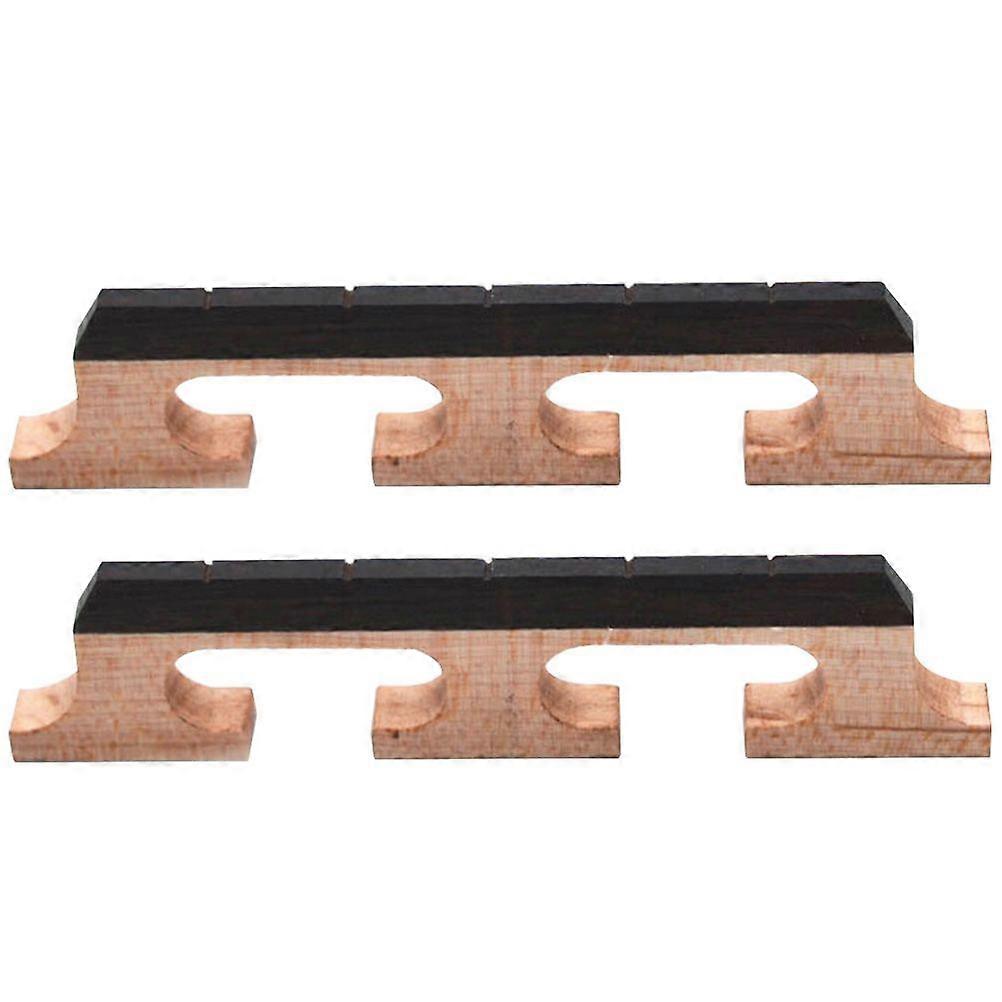 3pcs 5 String Wooden Banjo Bridge Replacement Wood Bridge For Banjo Ukulele Folk Instruments Accessories
