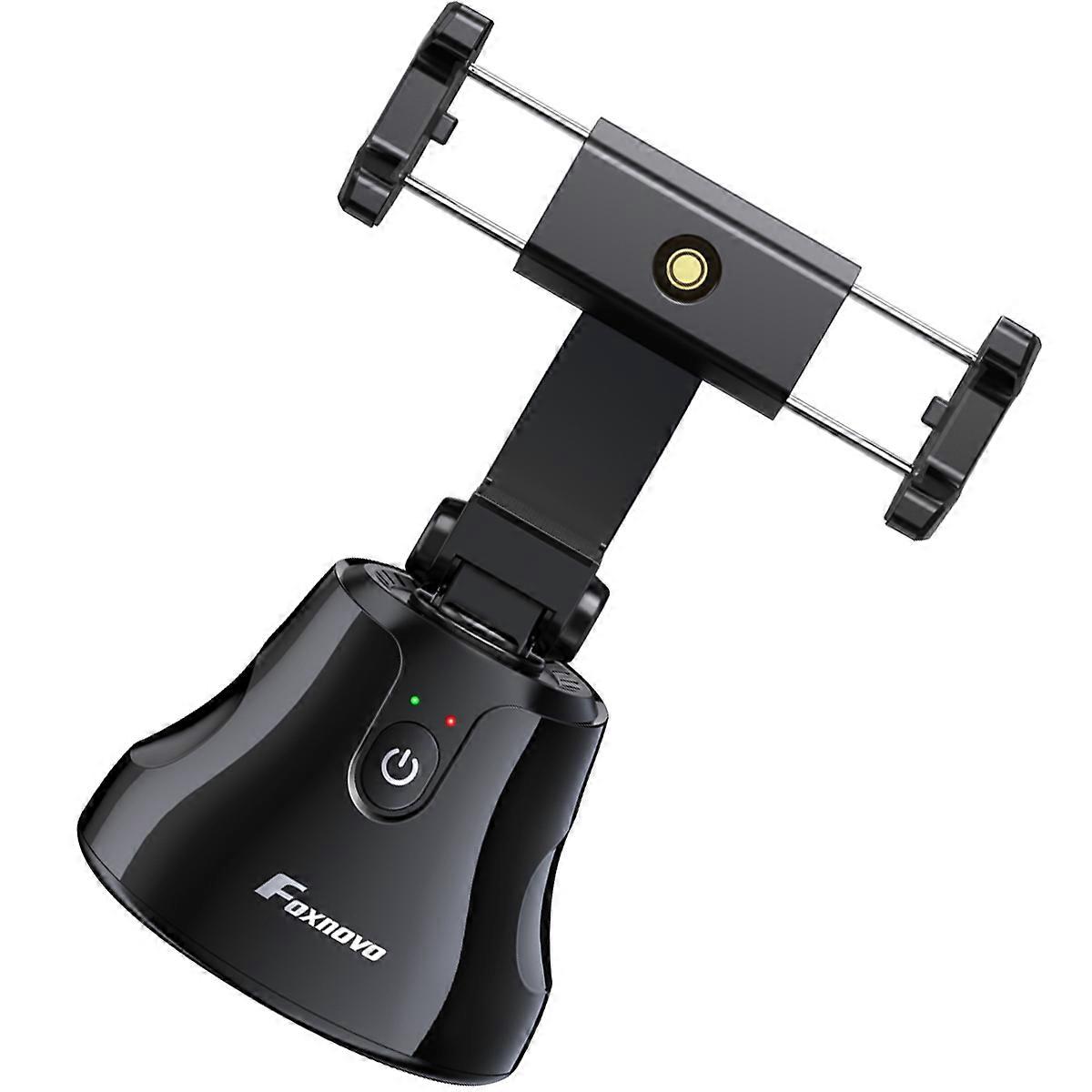 Foxnovo Selfie Stick Multifunctional 360°Rotation Auto Face & Object Mount Men Women Selfie Mount Auto Countdown Selfie Stick (Black)