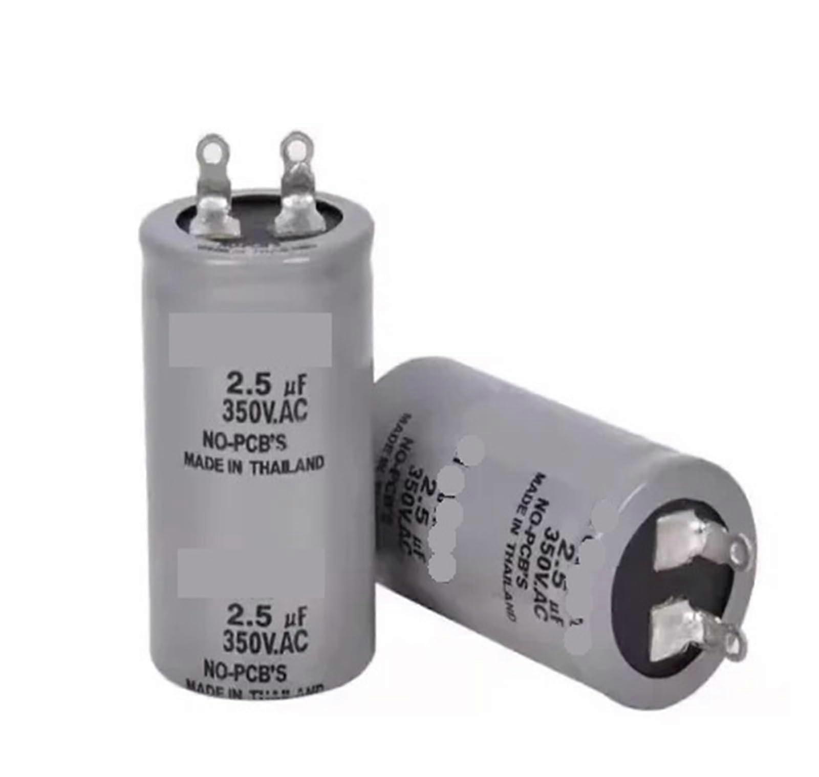 AC Capacitor 2.5uF 350V, 3.5uF 350V No-PCB Type