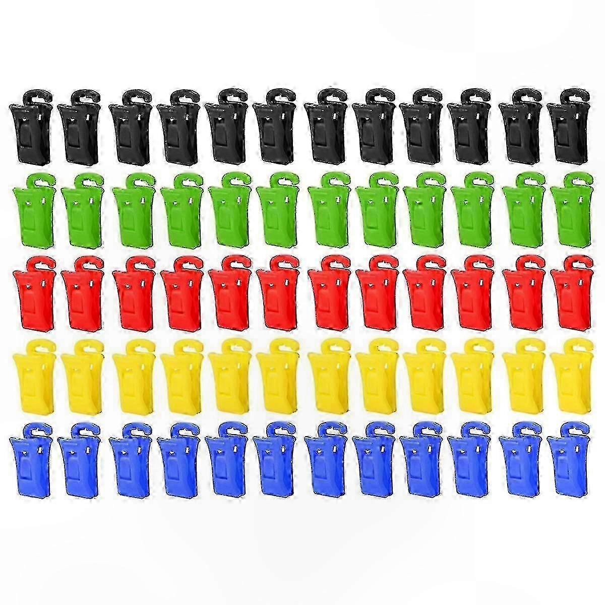 Sock Clips for Laundry, 60 Pack with Hooks, Sock Holders for Washing Machine and Dryer Use