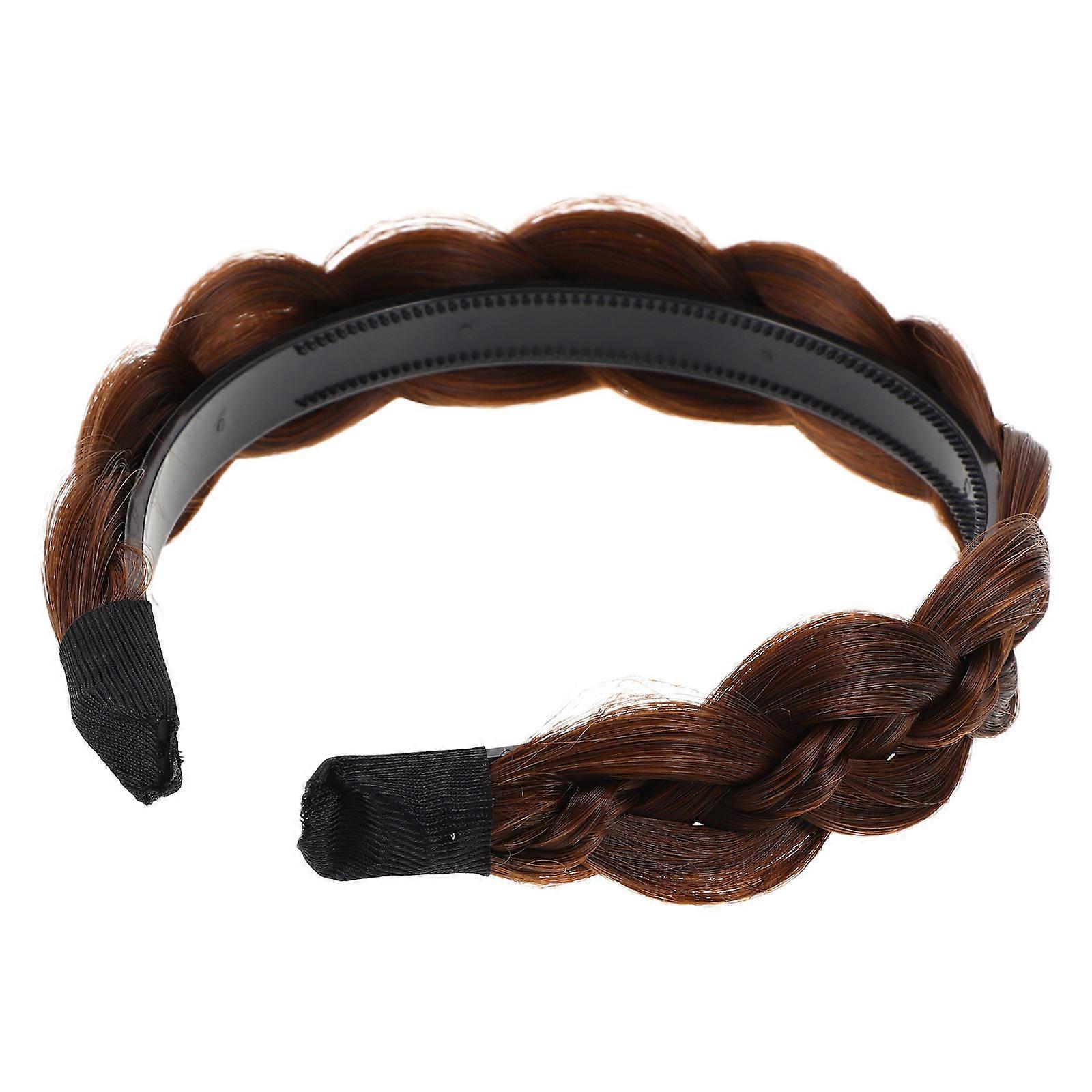Plaited Wig Headband for Women – Lightweight Realistic Hair Accessory for Volume and Style – Soft and Comfortable Everyday Wear Hair Hoop