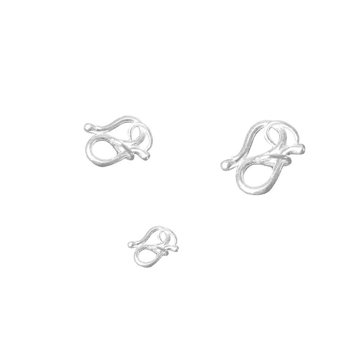Stříbrné S-háčkové spony pro DIY výrobu šperků 3 ks konektor ideální pro výrobu náramků a náhrdelníků
