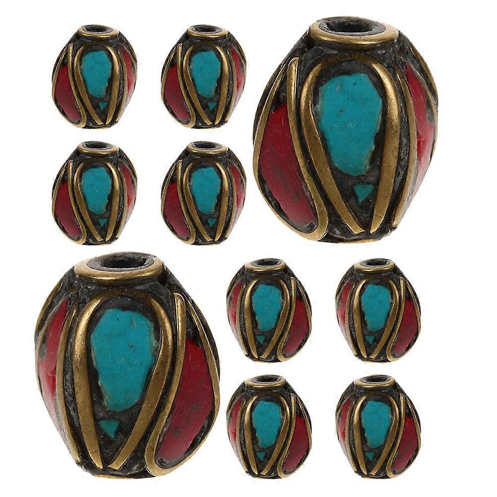 Handmade Style Buddha Beads for Jewelry Making Crafted from in Assorted Colors 12pcs
