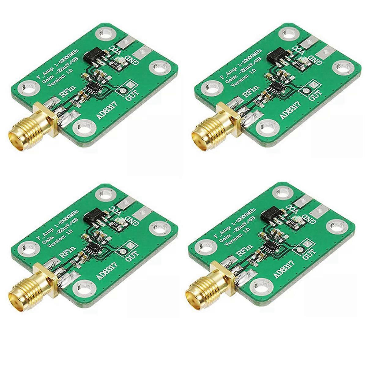 4X AD8317 High Speed Logarithmic Detector Log Detector Signal Log Output Power Meter 1M-10000MHz Con