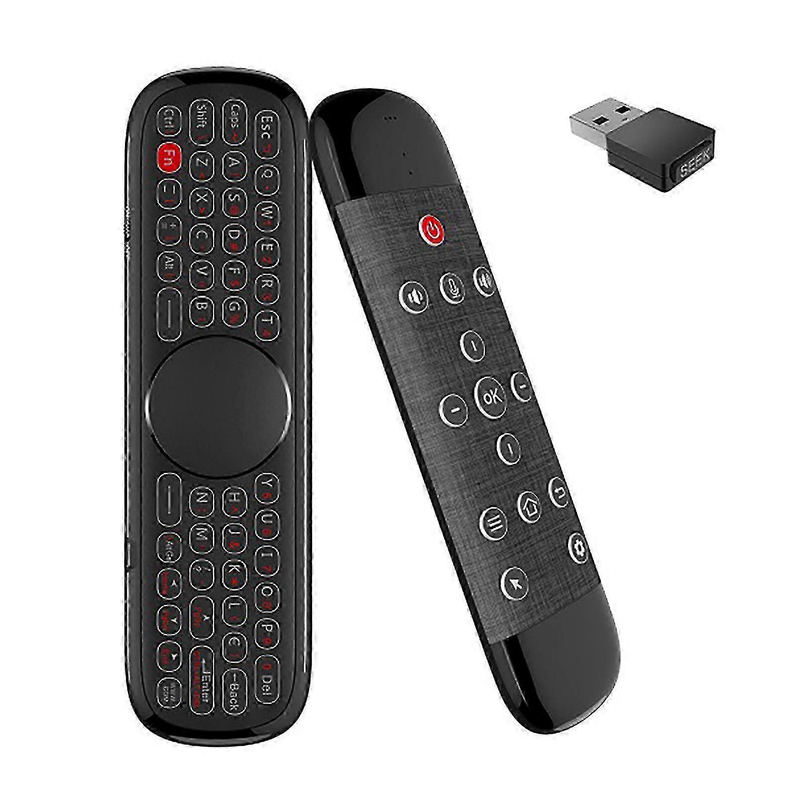 Wechip W2 Pro langaton näppäimistö 2.4G 3-in-1 toiminto ABS Air Mouse -kosketuslevy Smart TV:lle