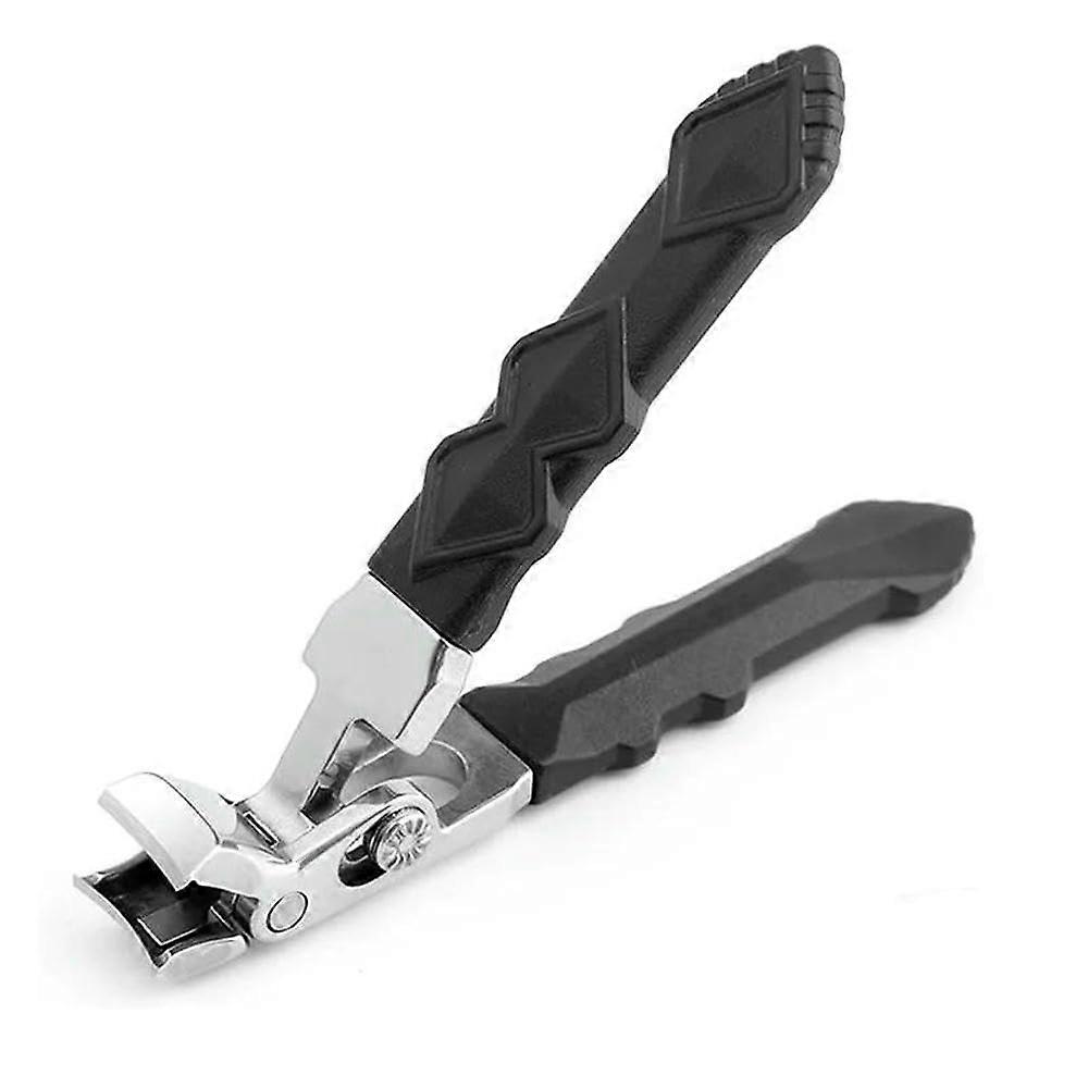 Curved Anti-Splash Nail Clippers for Elderly Thick Toenails with Large Opening and Durable Design
