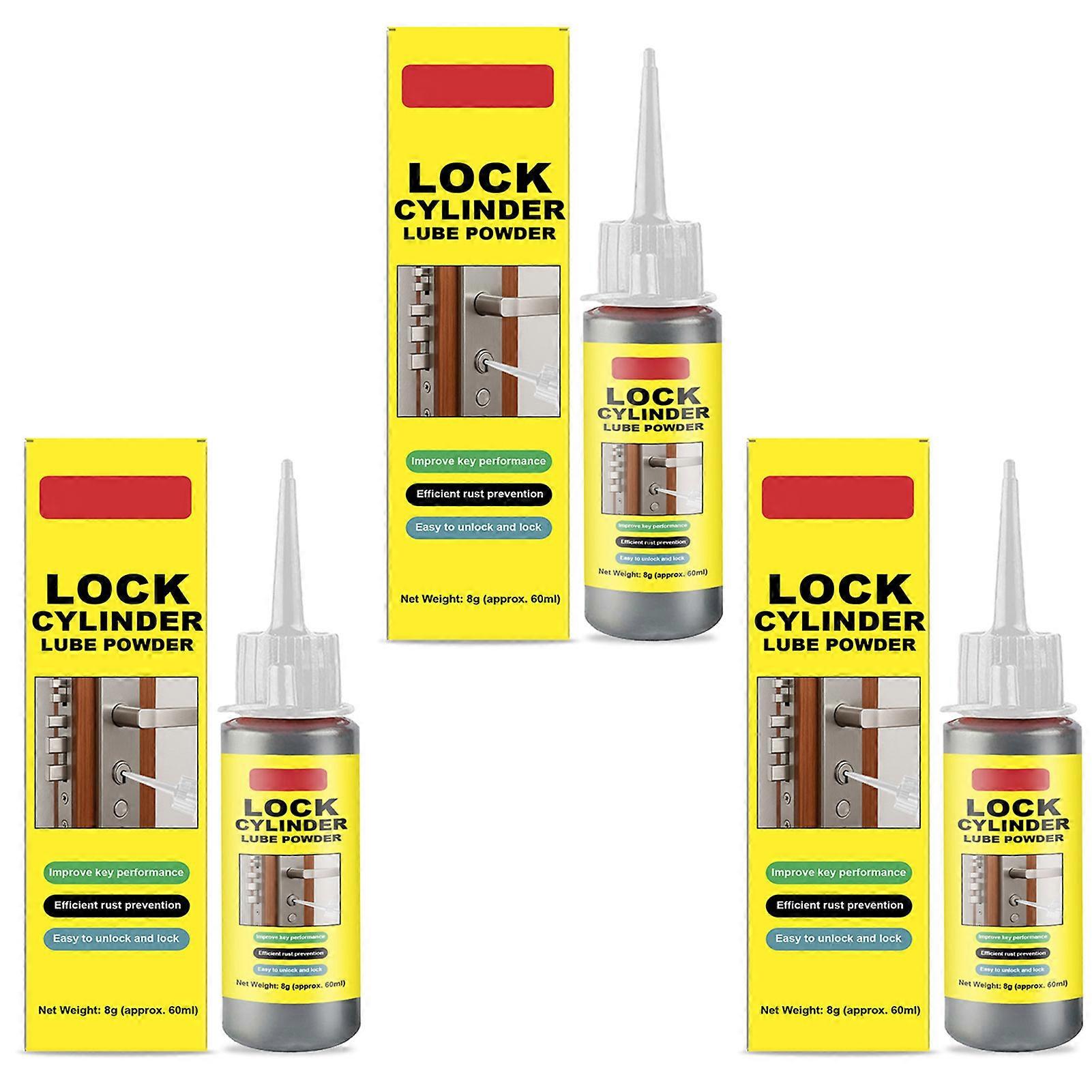 Powdered Lock Cylinder Lubricant No Dust Enhance Performance Sticking door lock frustration