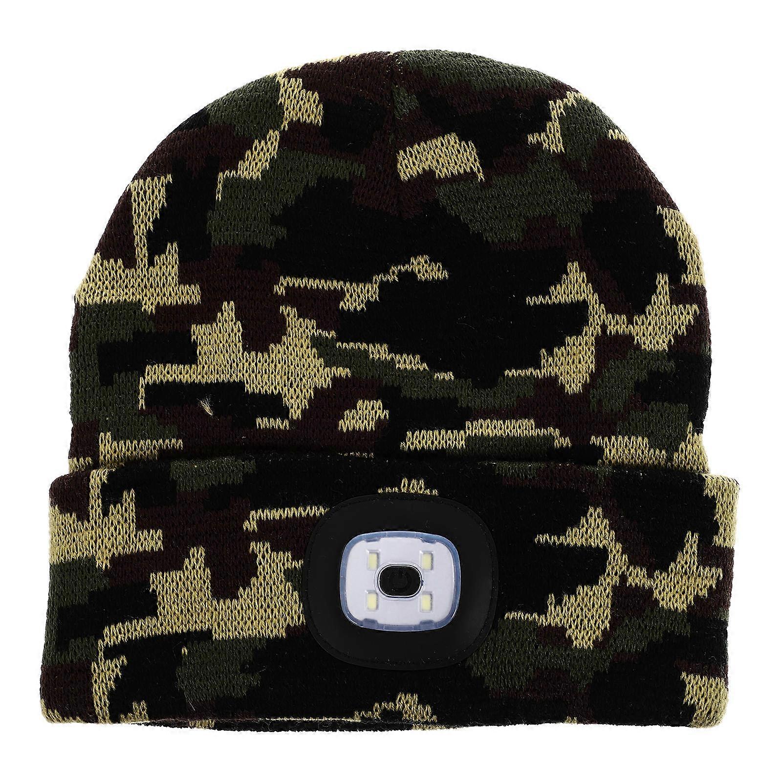 Stylish Warmth Hat 1Pc LED Lamp Hat With Creative Glowing Feature Appropriate For Autumn And Winter Outdoor Activities