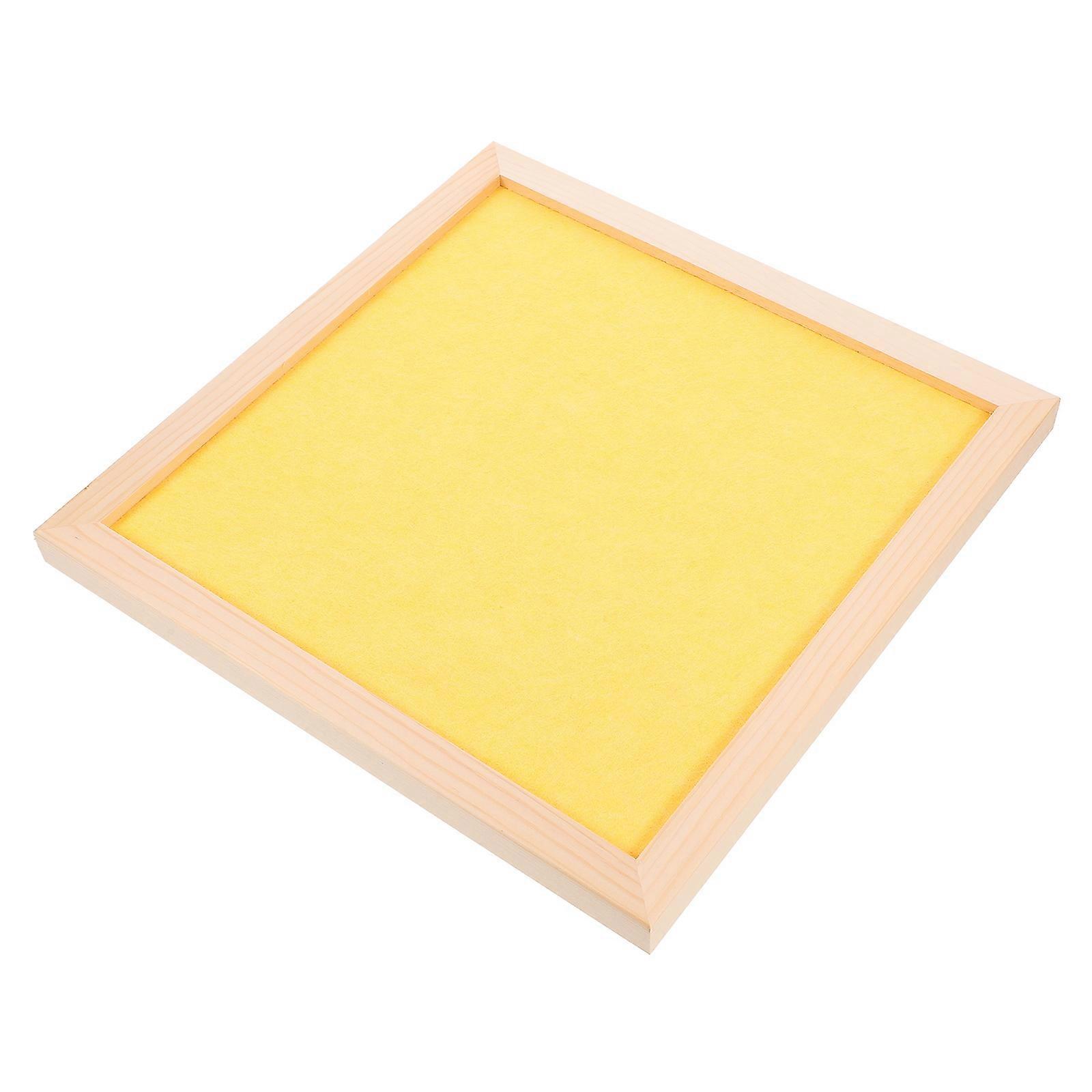 Yellow Felt Bulletin Board for Kids DIY Use with Quality and Smooth Texture 1pc