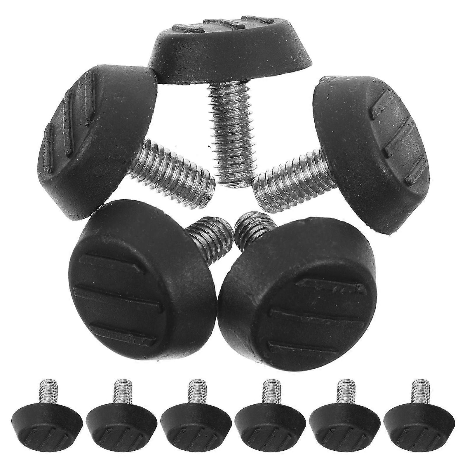 100pcs Adjustable Furniture Levelers with Screw In Foot Pads for Home Use Black