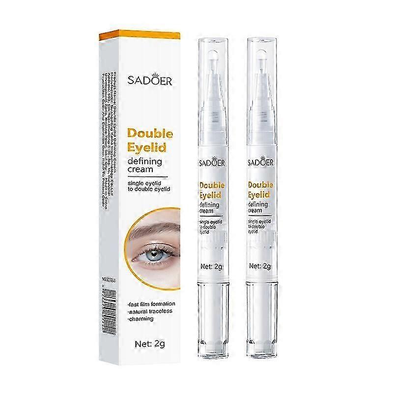 Double Eyelid Glue, Double Eyelid Pen, Long Lasting Adhesive, Natural Invisible Waterproof Double Eyelid Glue, Double Eyelid Styling Cream
