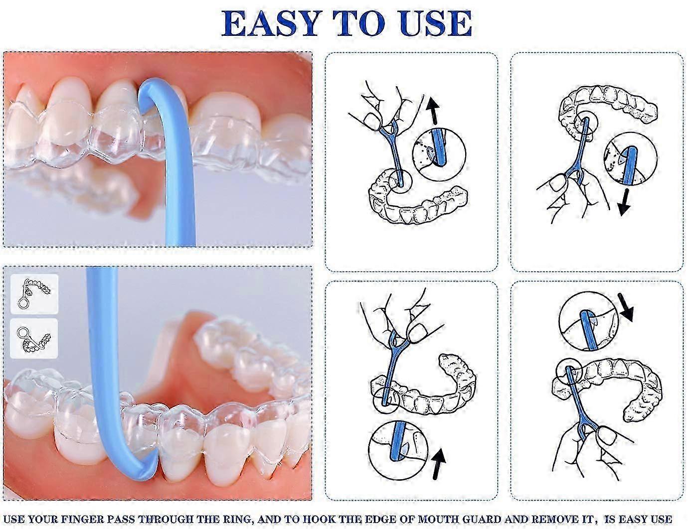 2-Pack Aligner Remover Tool with Ventilated Retainer Case for Oral Care