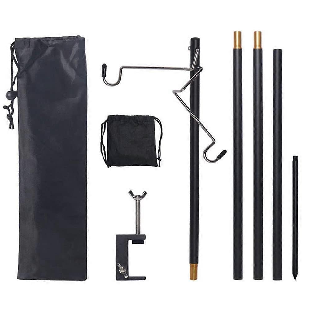 Removable Camping Lantern with Lamp Holder, Portable Storage Hook for Tent Table, Hanging Light Stand Set