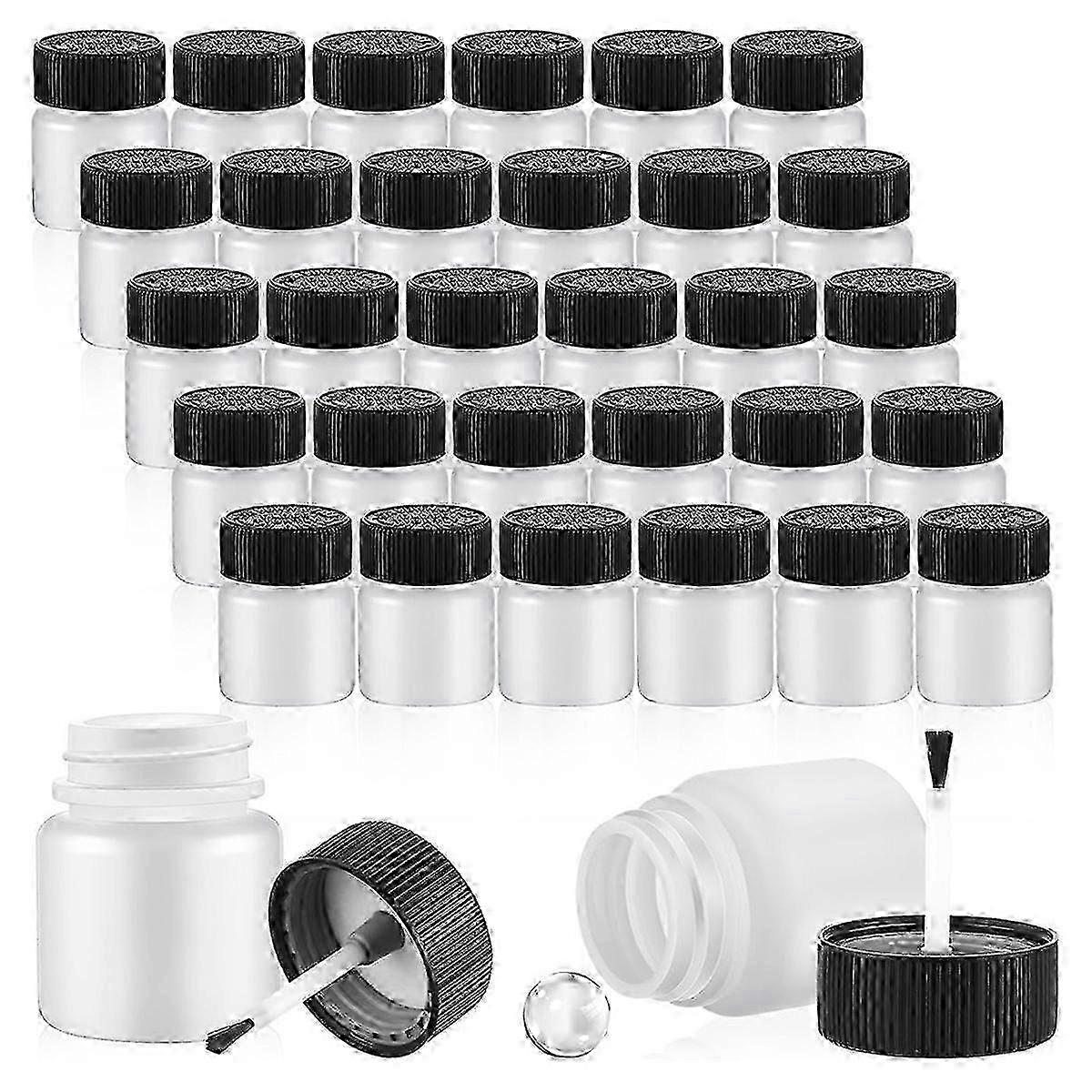 120 Pcs 30ml Empty Touch Up Paint Bottles with Brush & Mixing Ball for Car Chip Scratch Repair