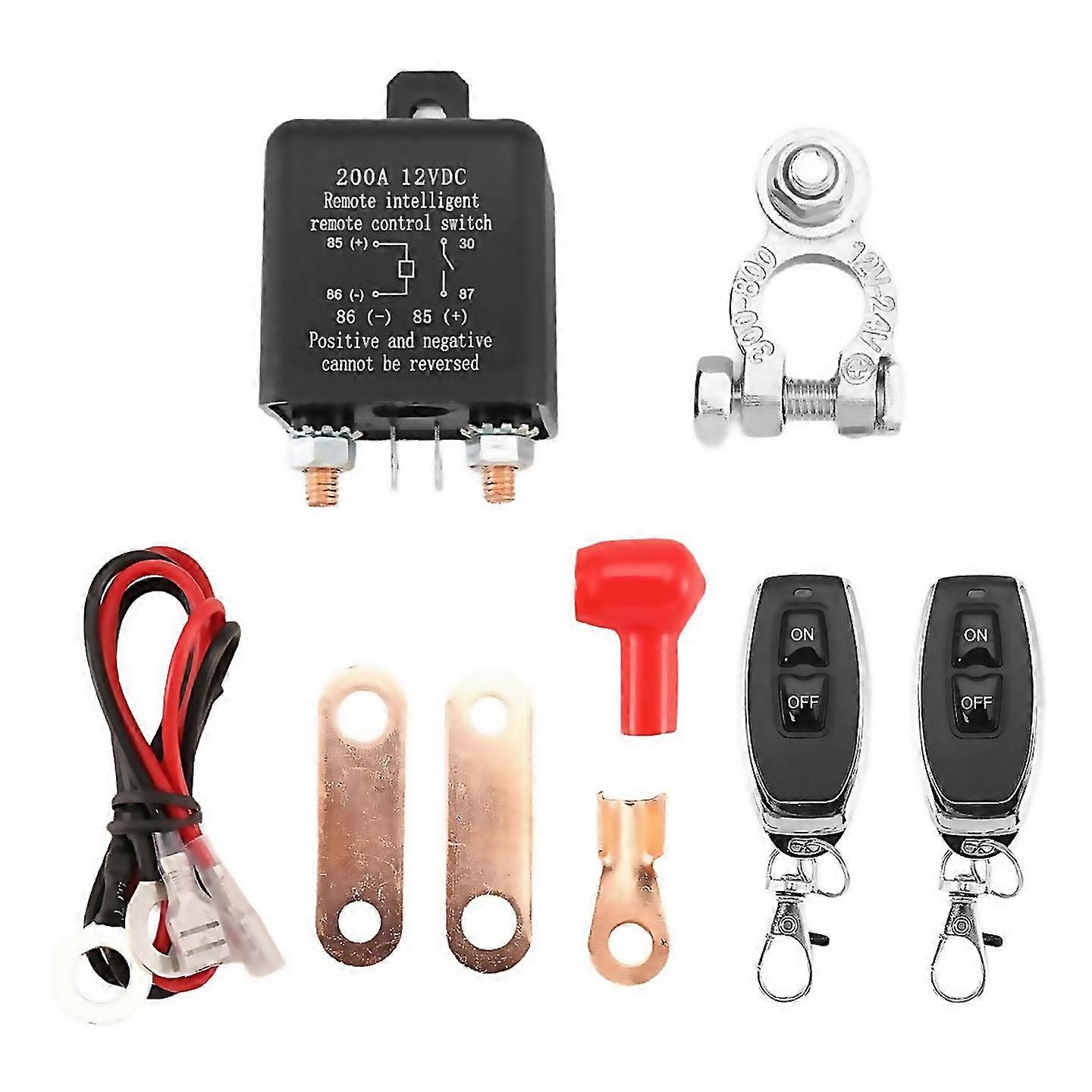 For remote battery disconnect switch wireless remote control battery disconnect switch 12v 200a dual