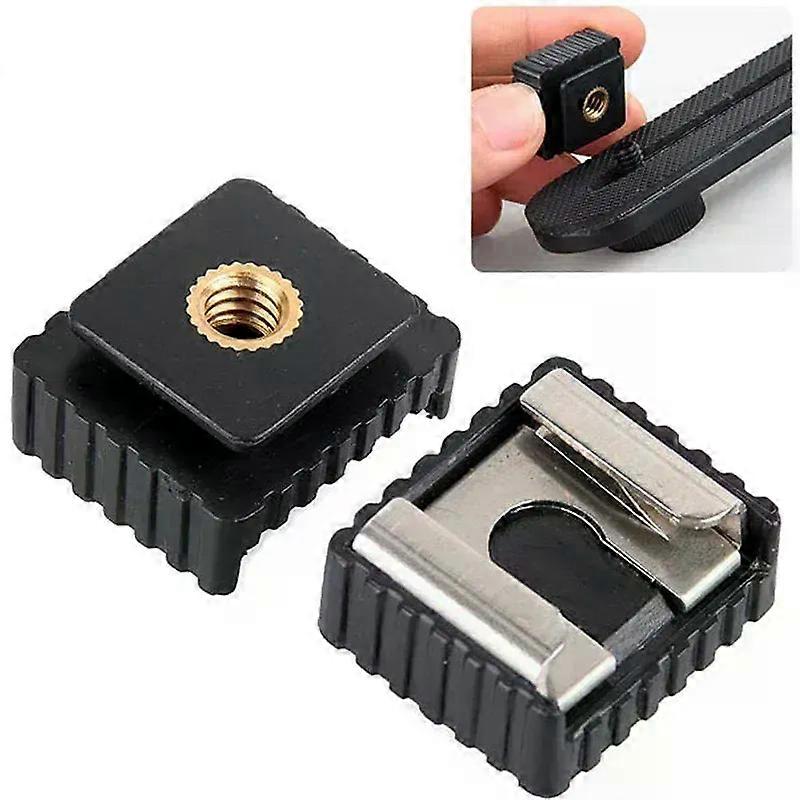 Flash Hot Shoe Bracket Standard Hotshoe Mount Adapter To 1/4 Screw For Studio Light Stand Tripod Speedight Photography Accessory