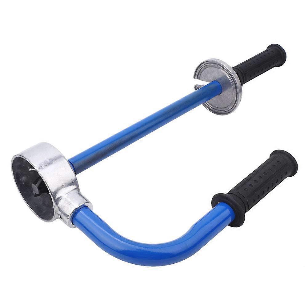 Adjustable Manual Carbon Steel Stretch Film Dispenser Tool for Pallet Packaging (BLUE)