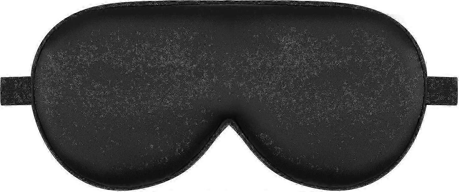 2025 Alaska Bear Sleep Mask Silk Cool - No Pressure Eye Donuts Contour - Handmade, Upgrade Over Conventional "Flat" Masks (Black) new