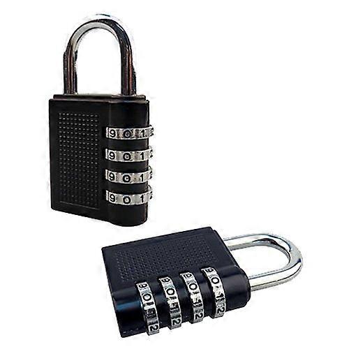 2 X  40mm 4 Digit Combination Padlock  Resettable Ref: 6976
