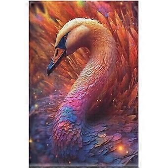 Swan Puzzles 300 Peças Quebra-cabeças Para Adolescentes e Adultos - Swan Puzzle de Madeira Atividade Familiar Jogos Educativos