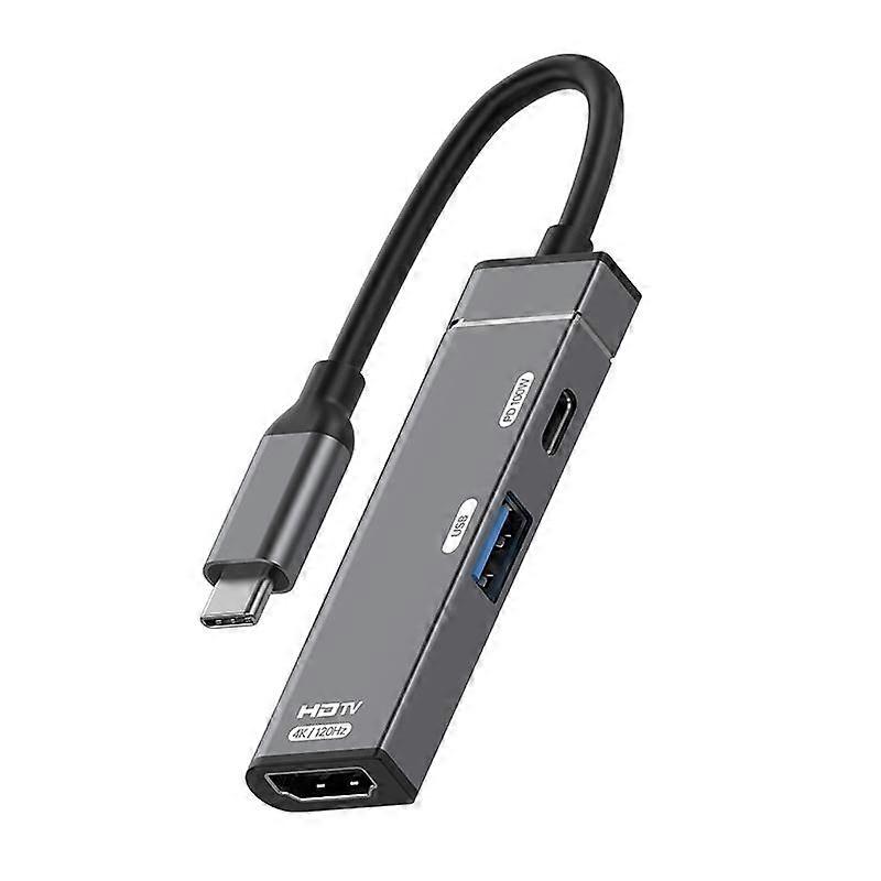 Type-C to Type-C USB-A HDMI HUB Adapter Type-C to Type-C+USB+HDMI