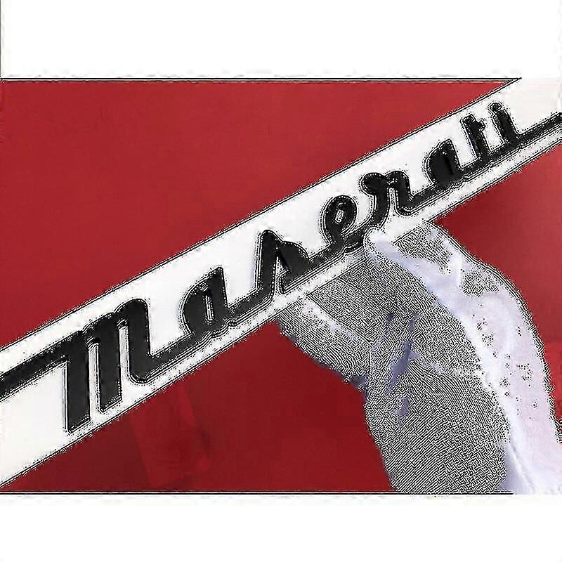 Handwriting Matte Gloss Black Red Gold Chrome For Maserati Trunk Nameplate Logo Emblem Badges Ghibli Oem Stickers Badge