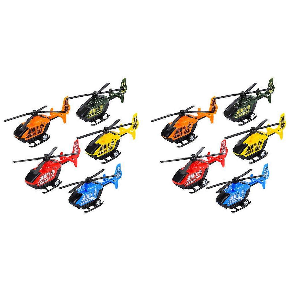 10pcs Mini Wind Up Flying Helicopter for Outdoor Play Fun Airplane Glider for Stress Relief Random Colors