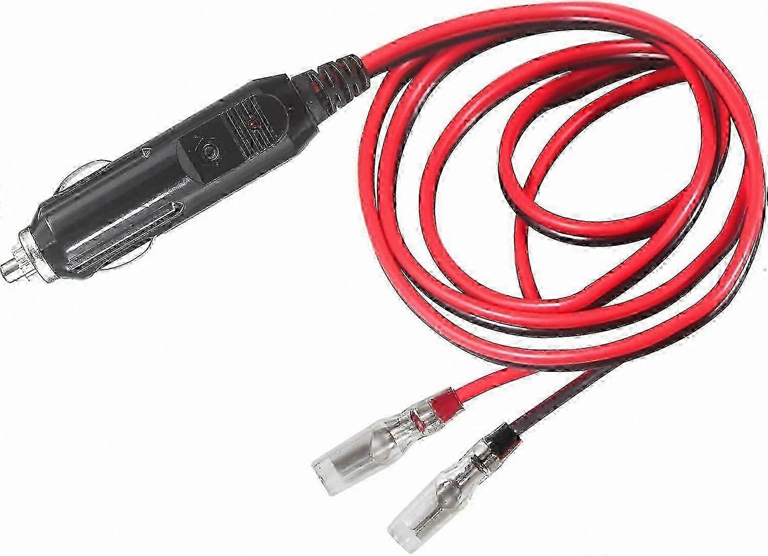 2FT 12V Replacement Male Cigarette Lighter Plug with Wires