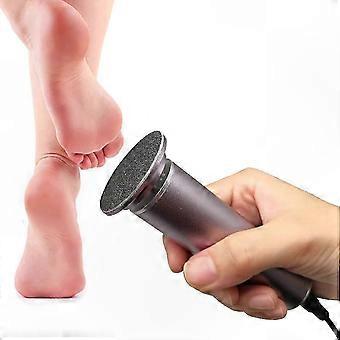 Adjustable Speed Electric Foot File with 60 Replacement Pads for Callus Removal and Pedicure Use (Gray)