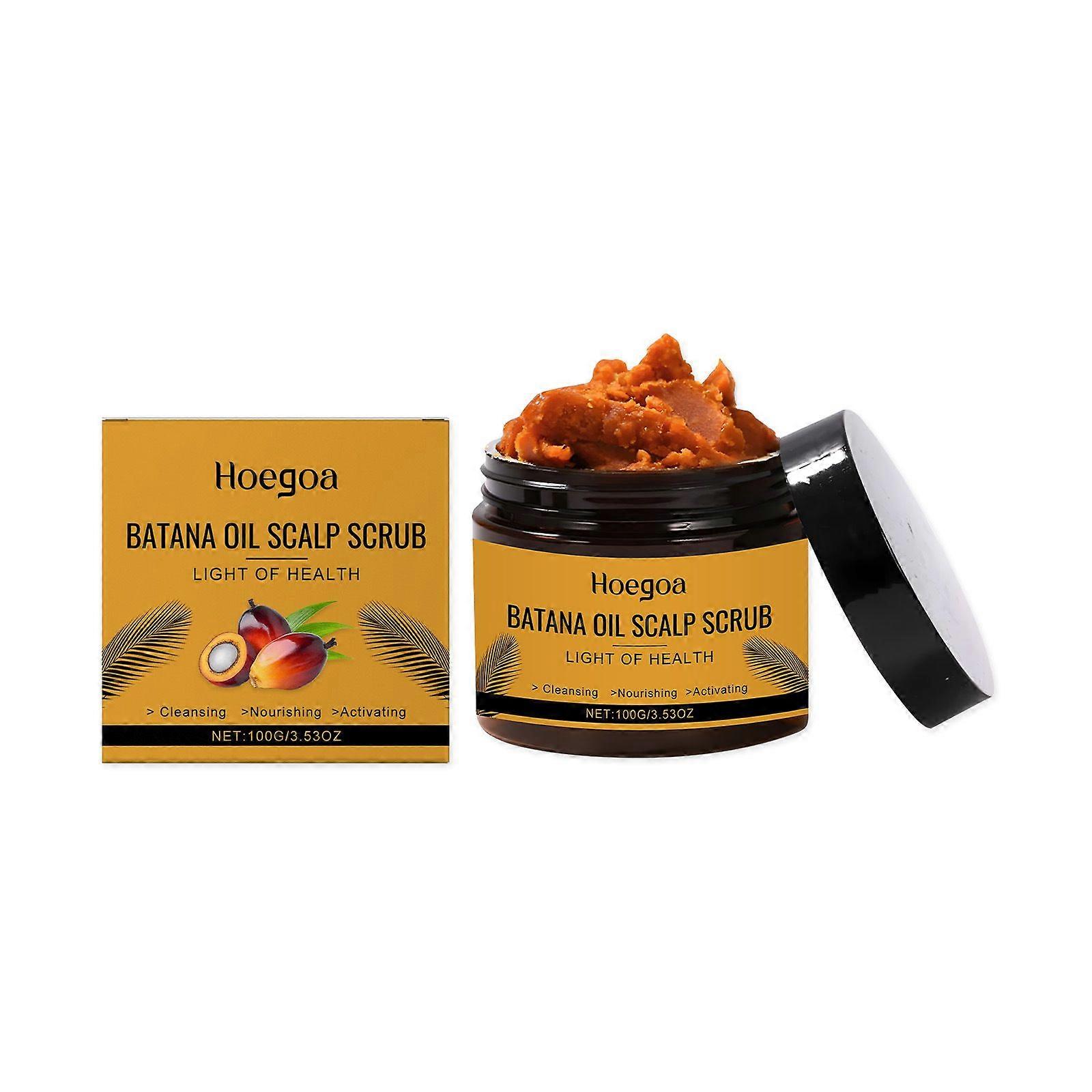 Batana Oil Scalp ScrubItchy Scalp Relief Dandruff Shampoo 2 in 1 Shampoo Exfoliating Scalp Exfoliator for Women Men