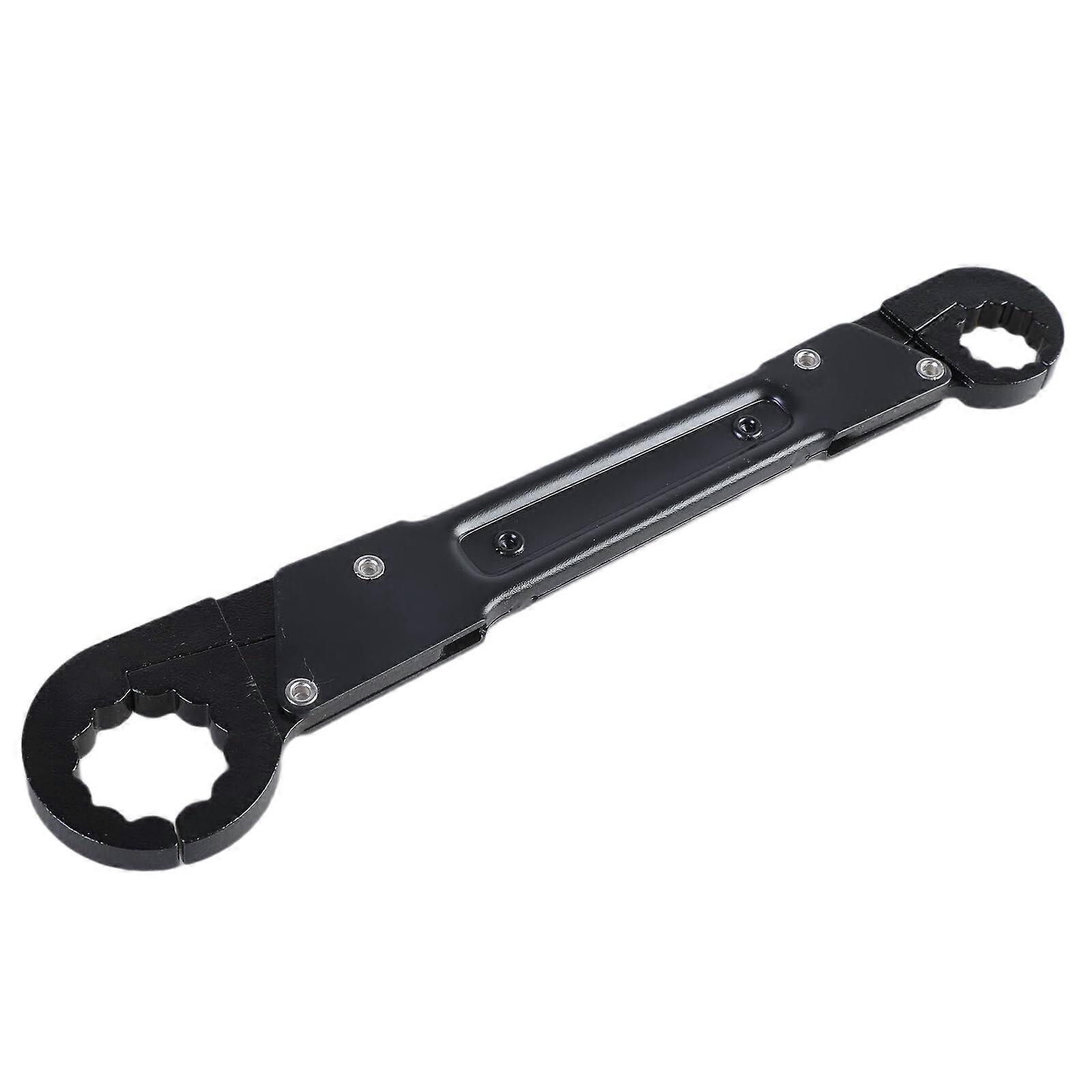 Angled Wrench Set Stop Removal Tool Plated Steel Double Ended Pipe For Industrial Pipe Installation