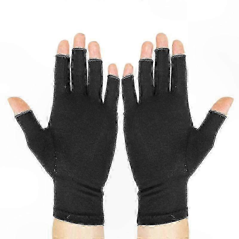 Carpal Tunnel Support Gloves with Open Fingertips for Comfort and Relief
