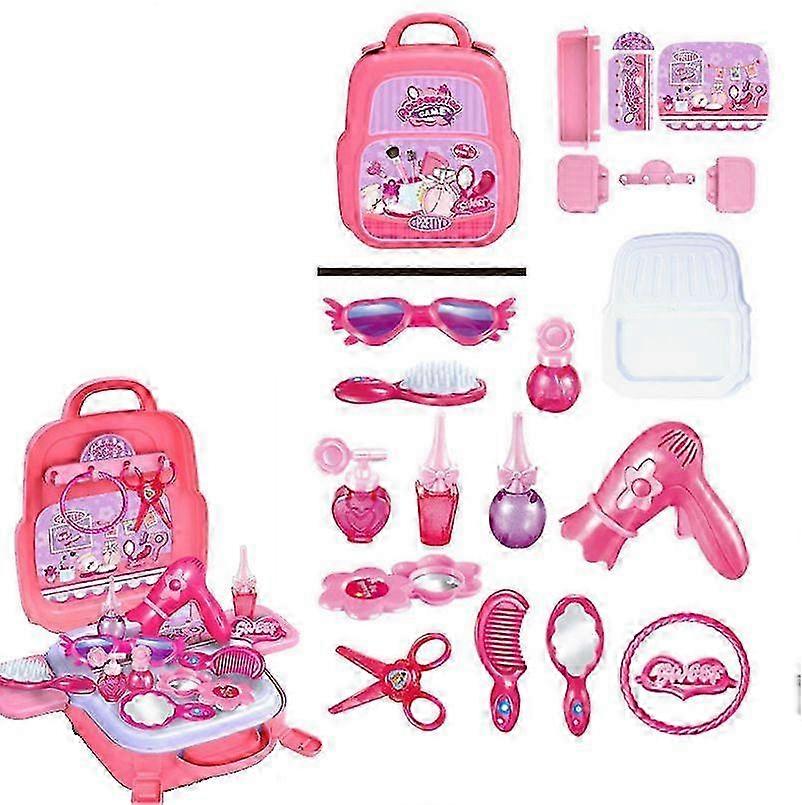 Pretend Play Backpack,Role Play Toy Kitchen Playset With Simulation...