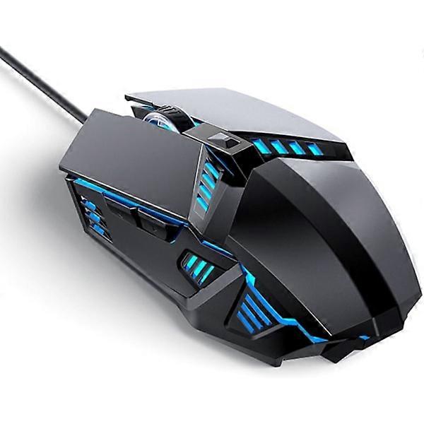 Wired Gaming Mouse, Optical USB Mouse for Laptop/Computer, Ergonomic, 6 Programmable Buttons, 4000 DPI