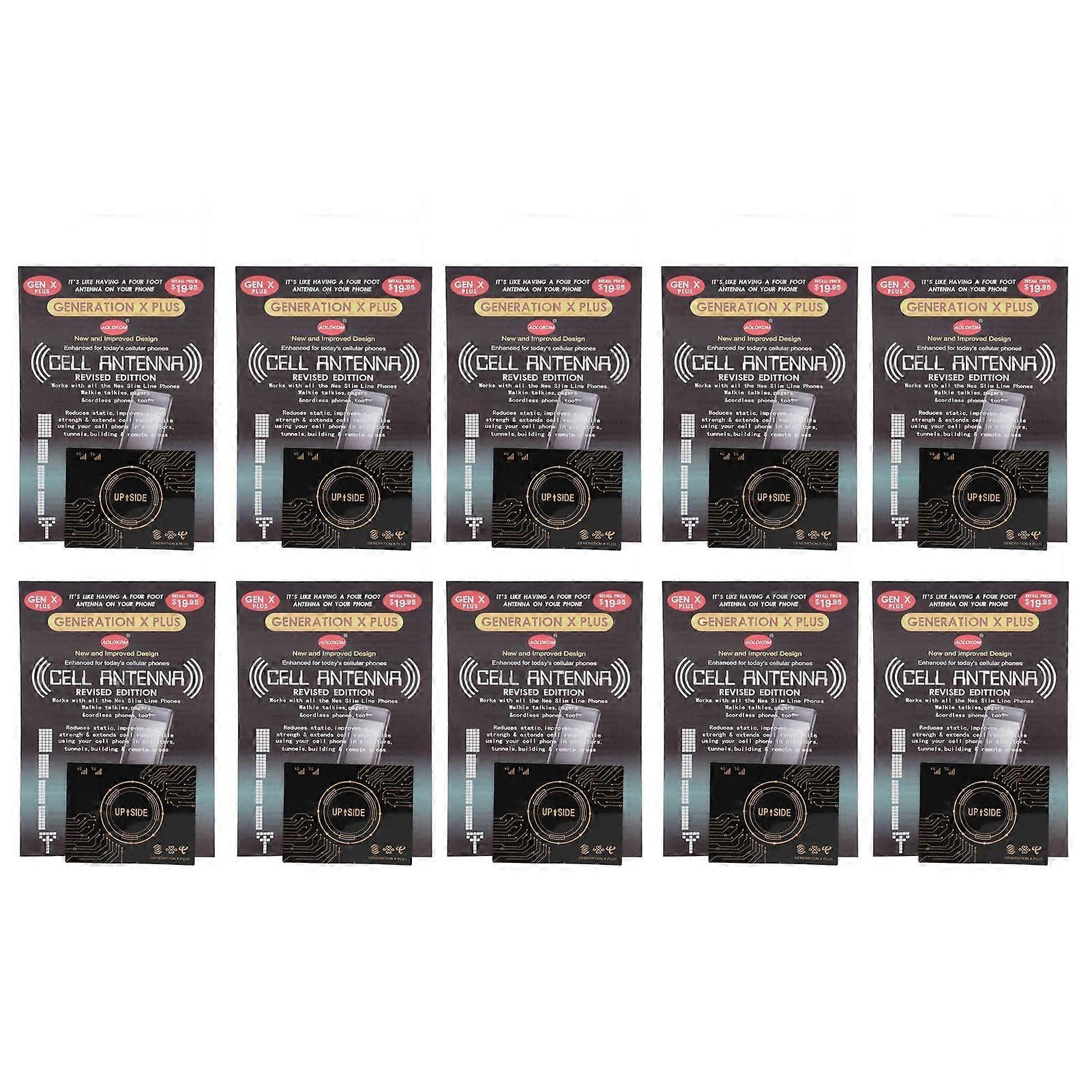 10pcs Mobile Phone Signal Enhancement Stickers Signal Antenna Booster Stickers for Elevators Mountaineering Tunnels