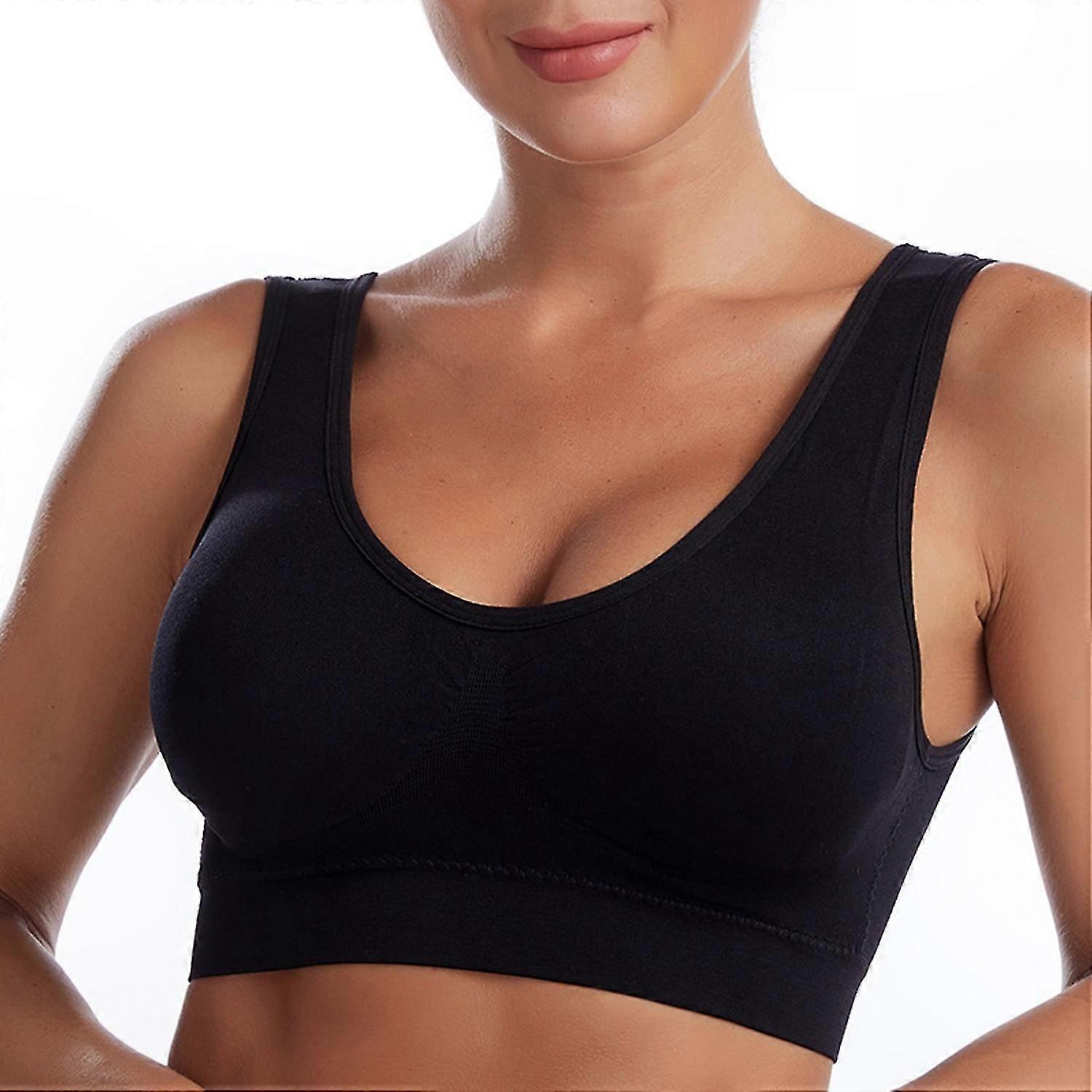 Women's Athletic Bra with Detachable Padding for Full Support and Comfort in Plus Sizes