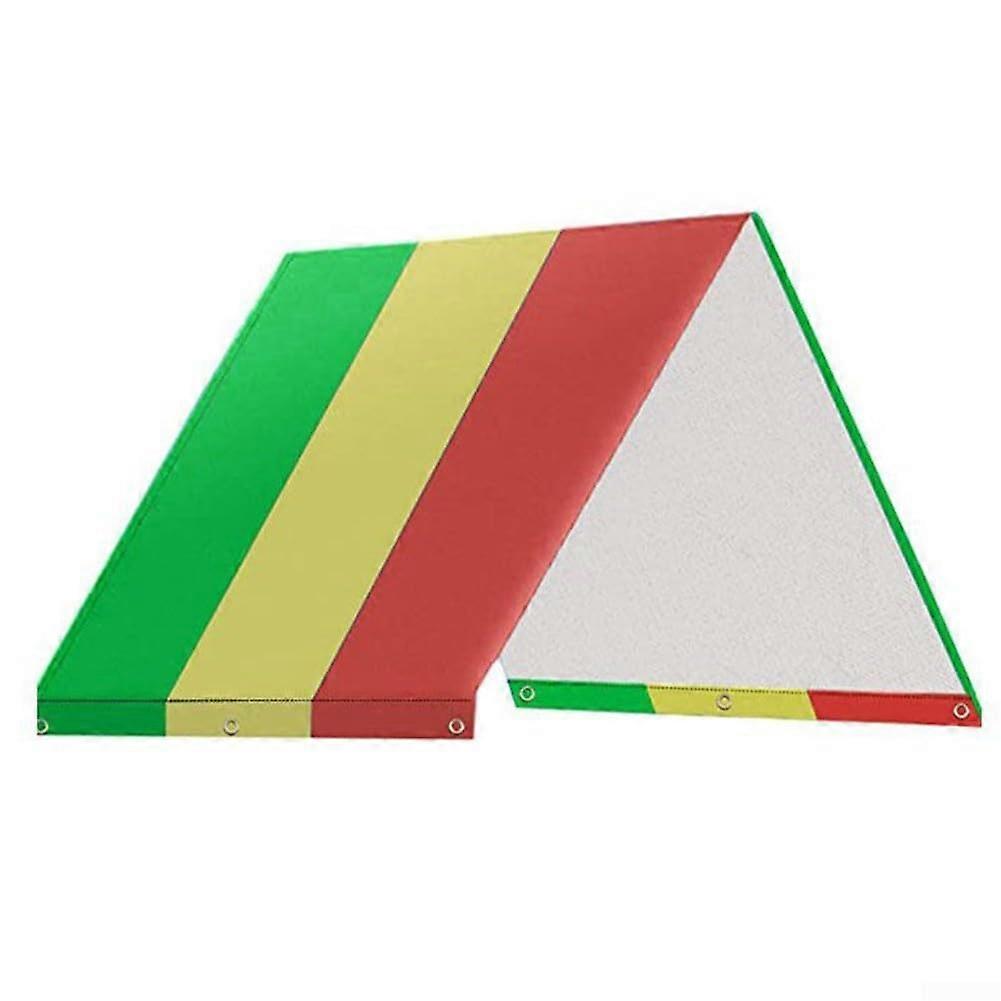 Swing Shade Canopy for Kids UV Protection Weather Resistant Green and Red Curry