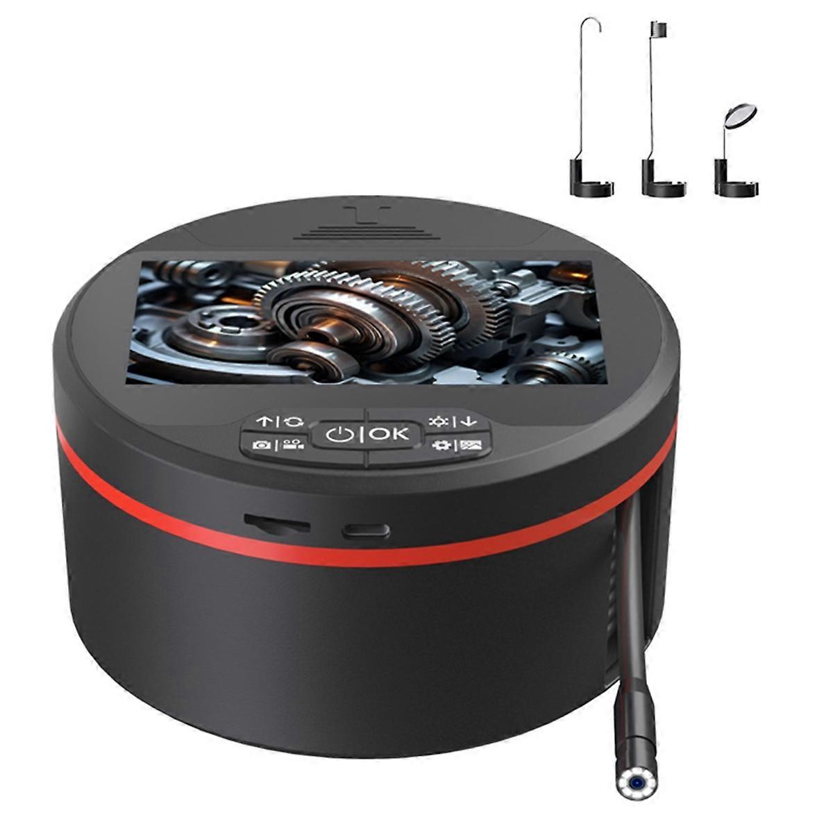 5m Camera 8mm 1080P HD Stowable LCD Borescope with 4.3 Inch Handheld Pipe Sewer Inspection Camera