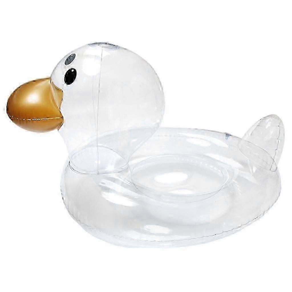 Swimming Float Ring Floating Inflatable Durable Transparent for Summer beach Seat Ring