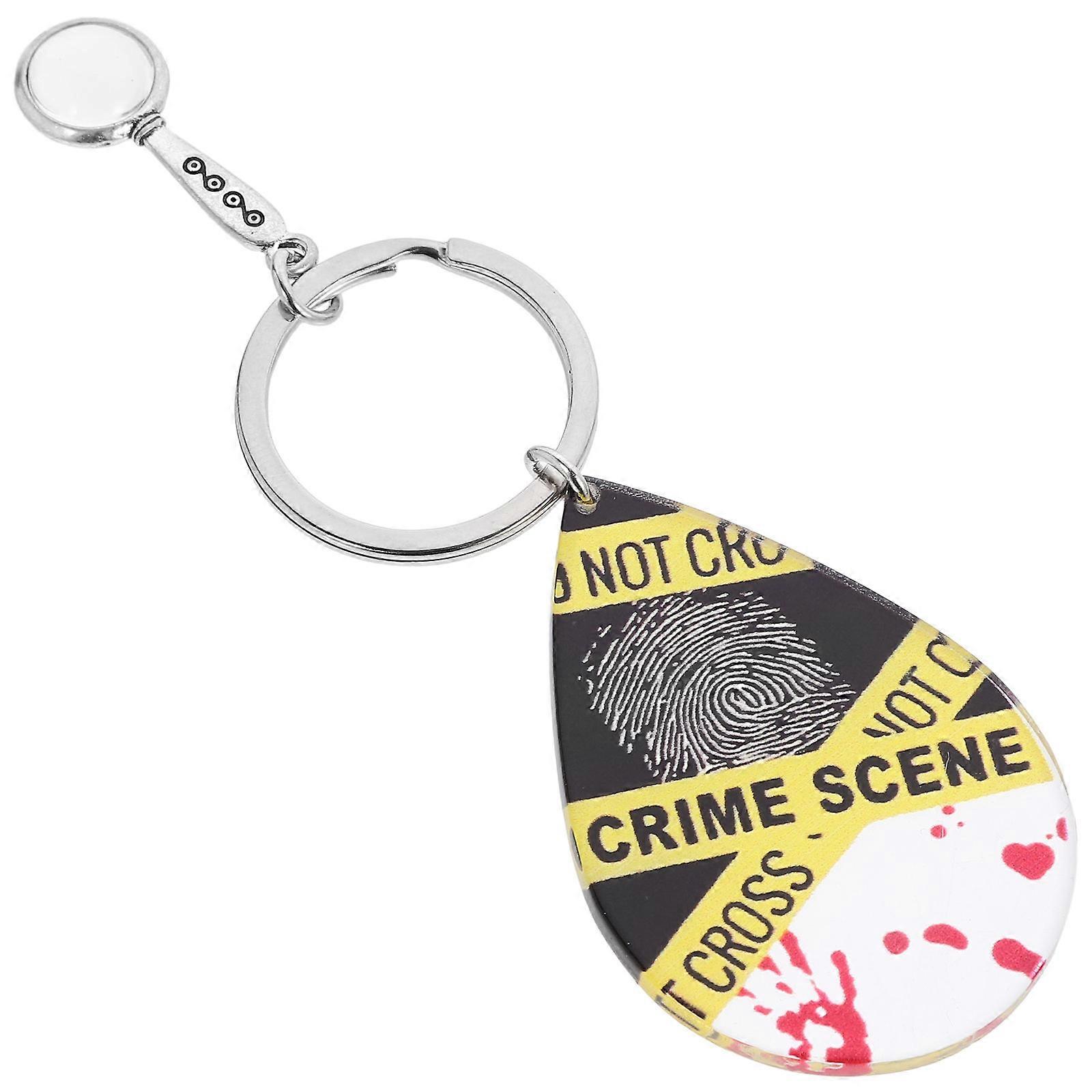 Mini Magnifying Glass Keychain 2pcs Set with Keyring