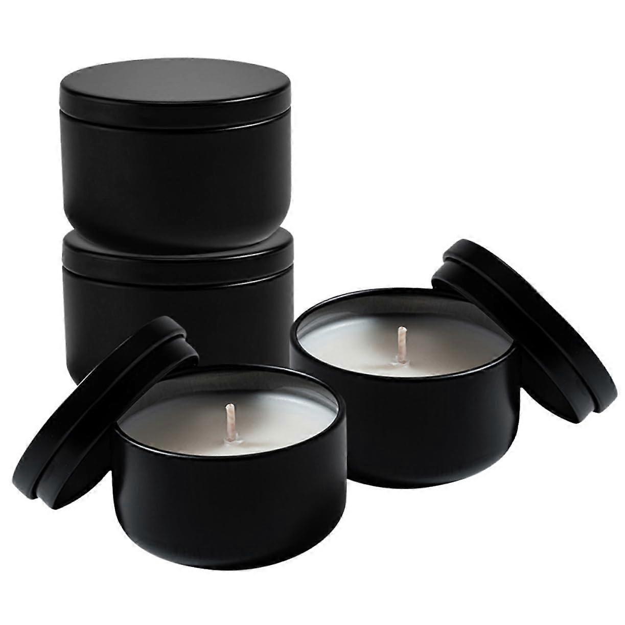 Essential Oil Candles 4Pack Tin Jar Aromatherapy Fragrance For Yoga Spa Home Use