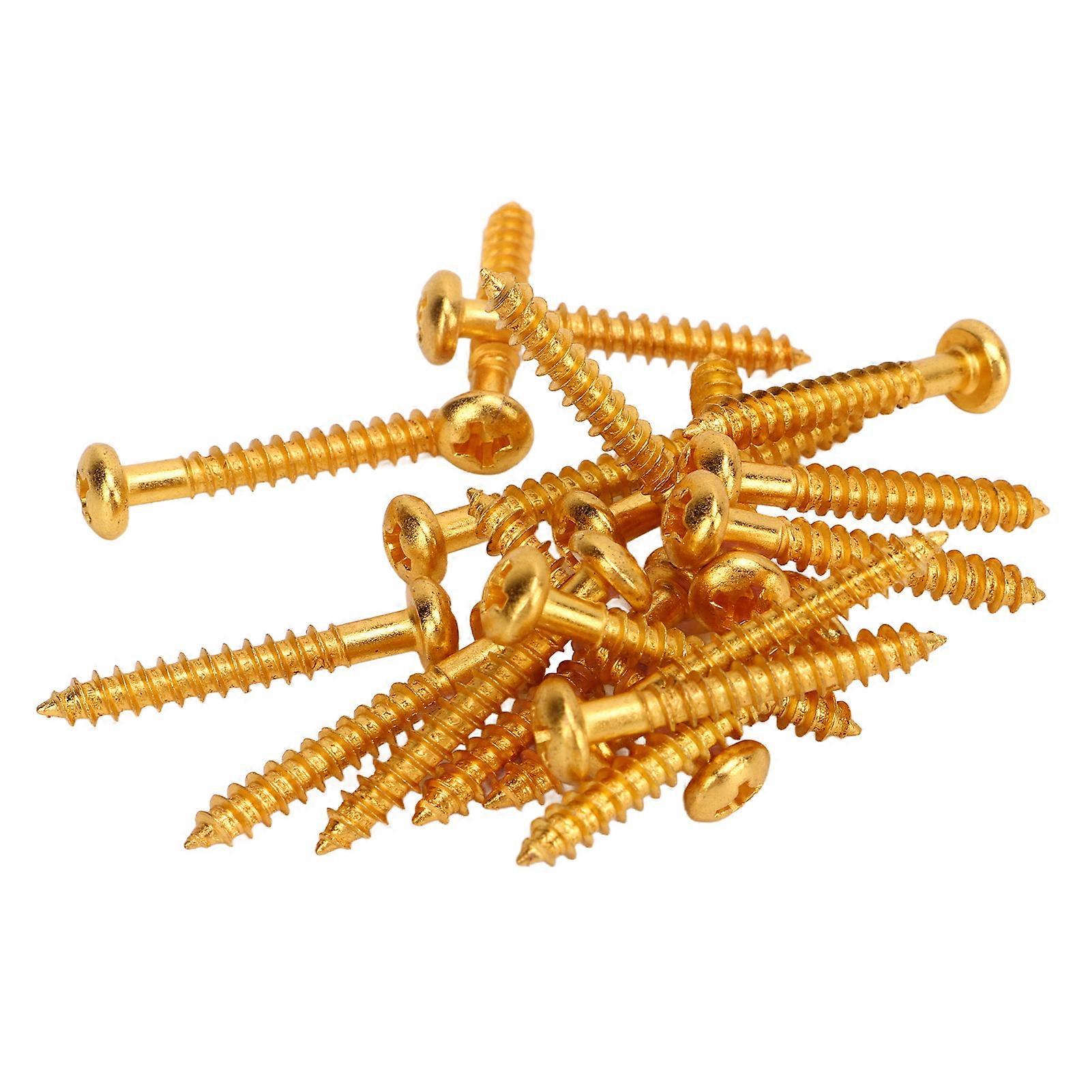 20 יחידות ברגי הרכבה לטנדר זהב בחוזק גבוה ממתכת לגיטרה