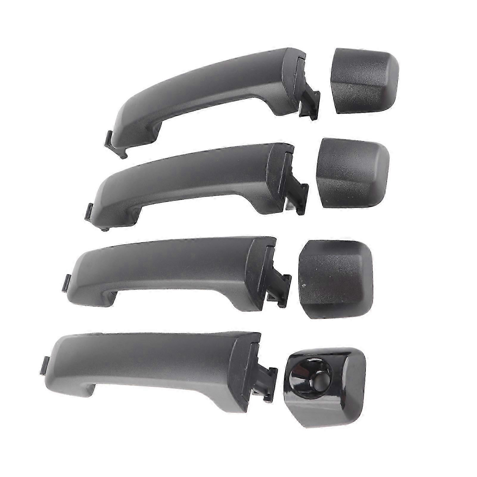 ,4pcs Matte Black Outside Car Accessories Outer Door Handle Exceptional Value