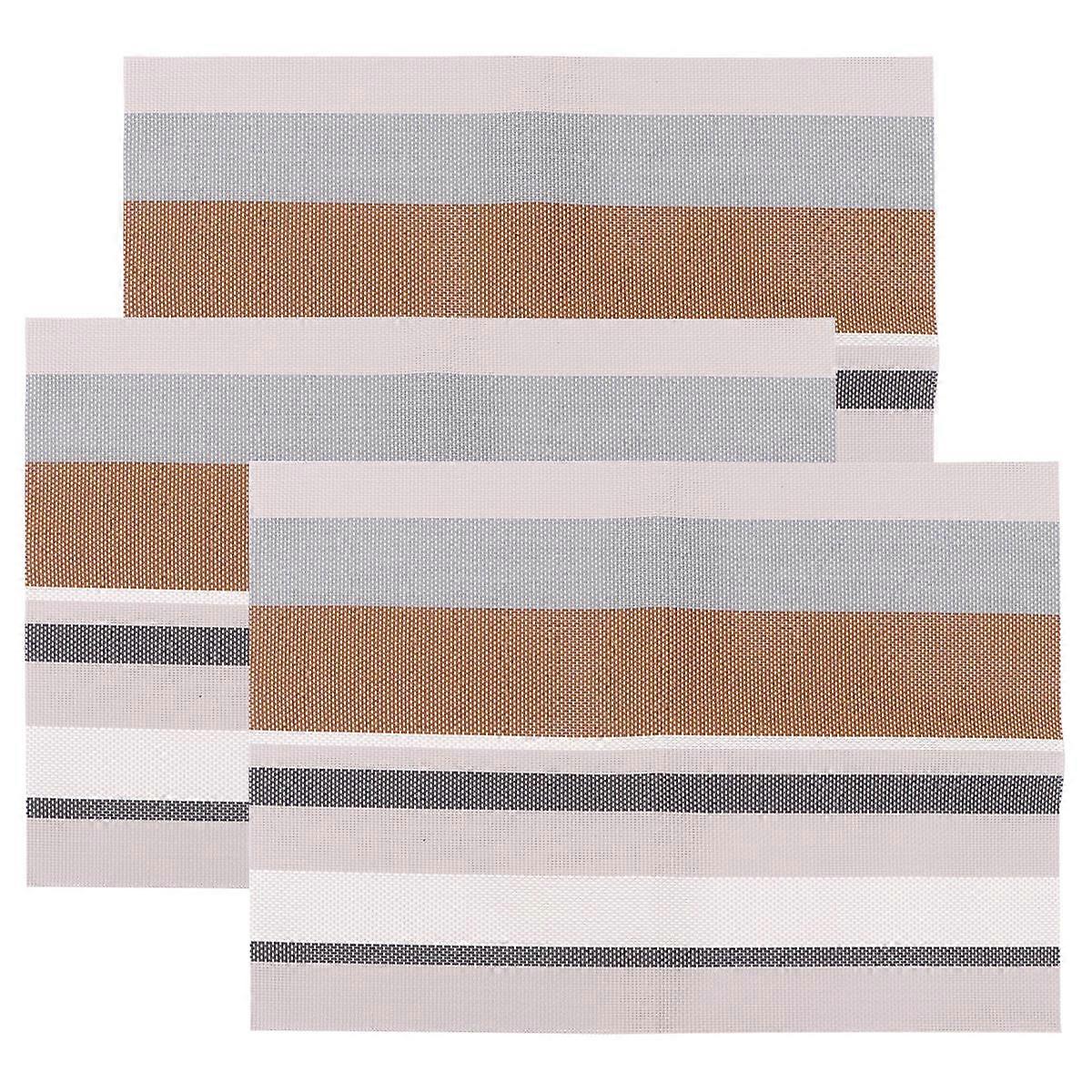 Water-Proof Cup Mat Heat-Resistant PVC Cup Pad 3Pcs Set