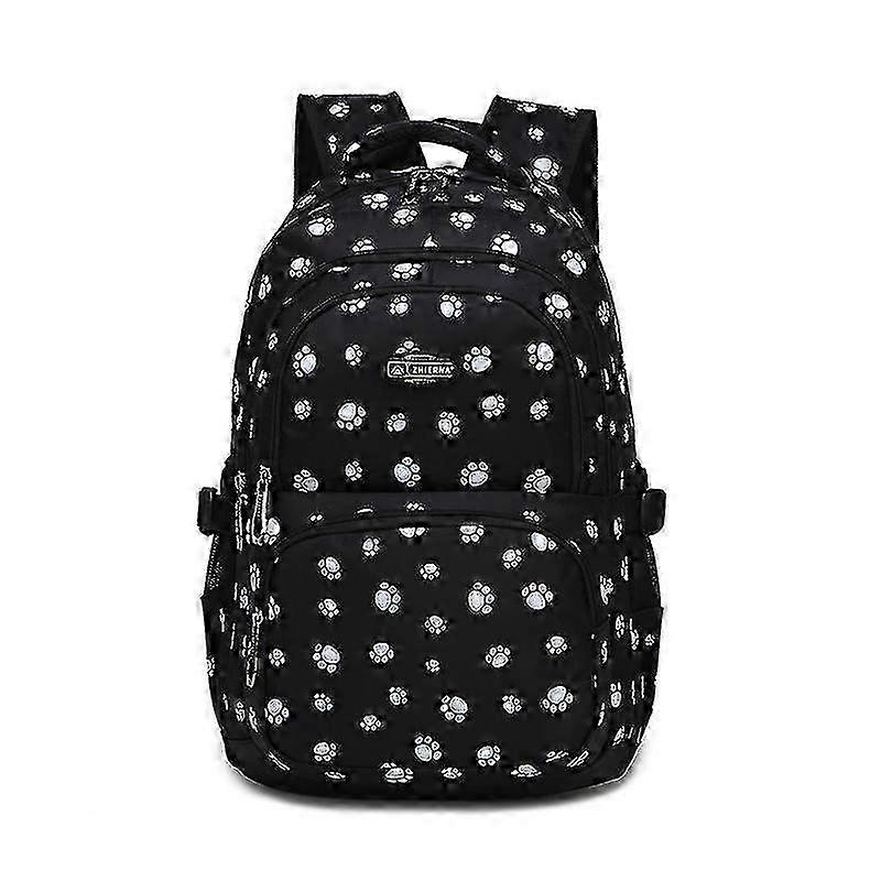 Dog Paw Prints Backpack Primary School Student Book Bag School Bag For Students