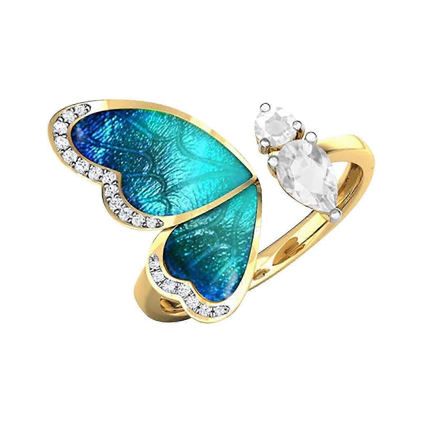 Women's Micro Inlaid Diamond Ring Hand Decoration Flye2719