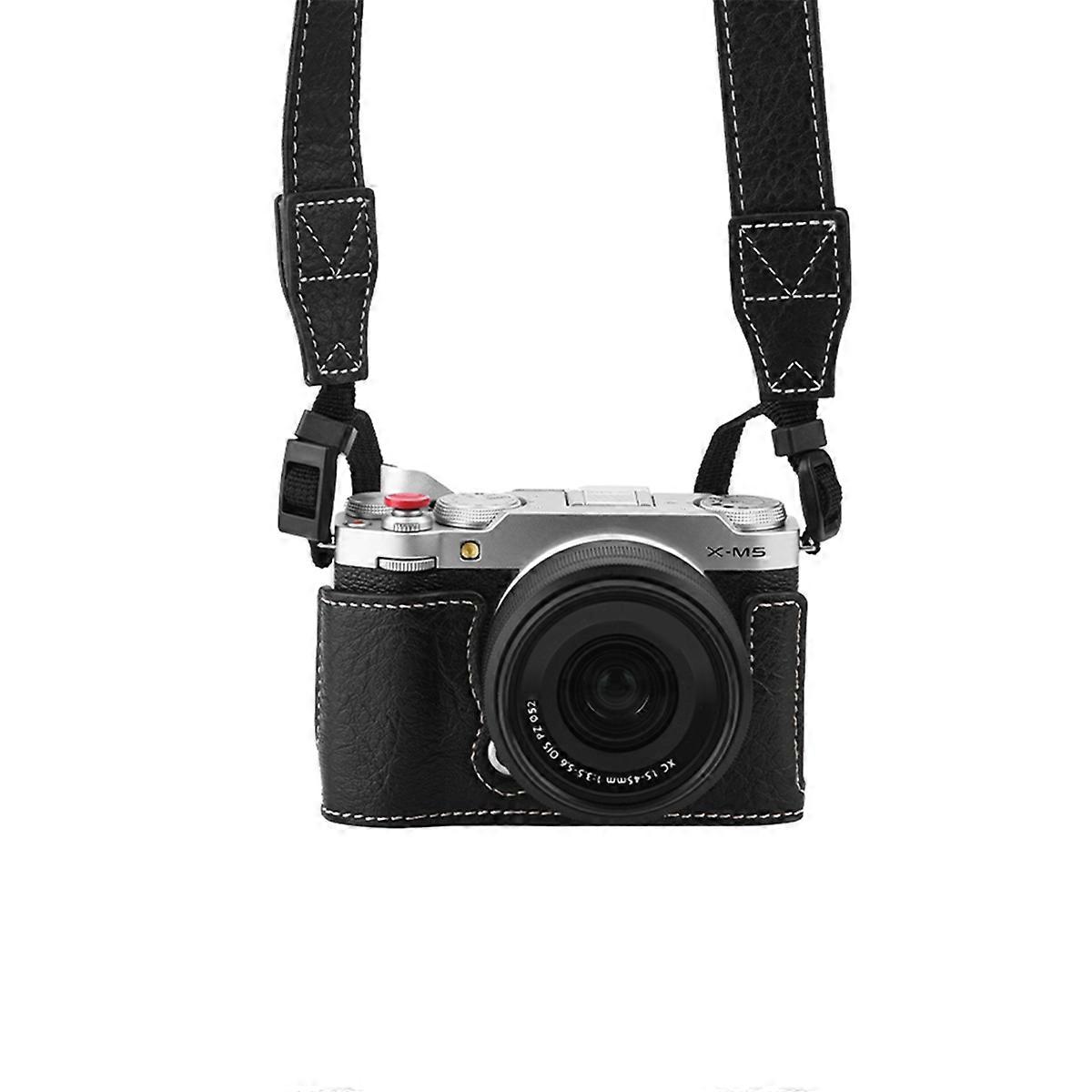 Protective Case for X-M5 XM5 Camera Case with Base Shell and Shoulder Case Creamy White