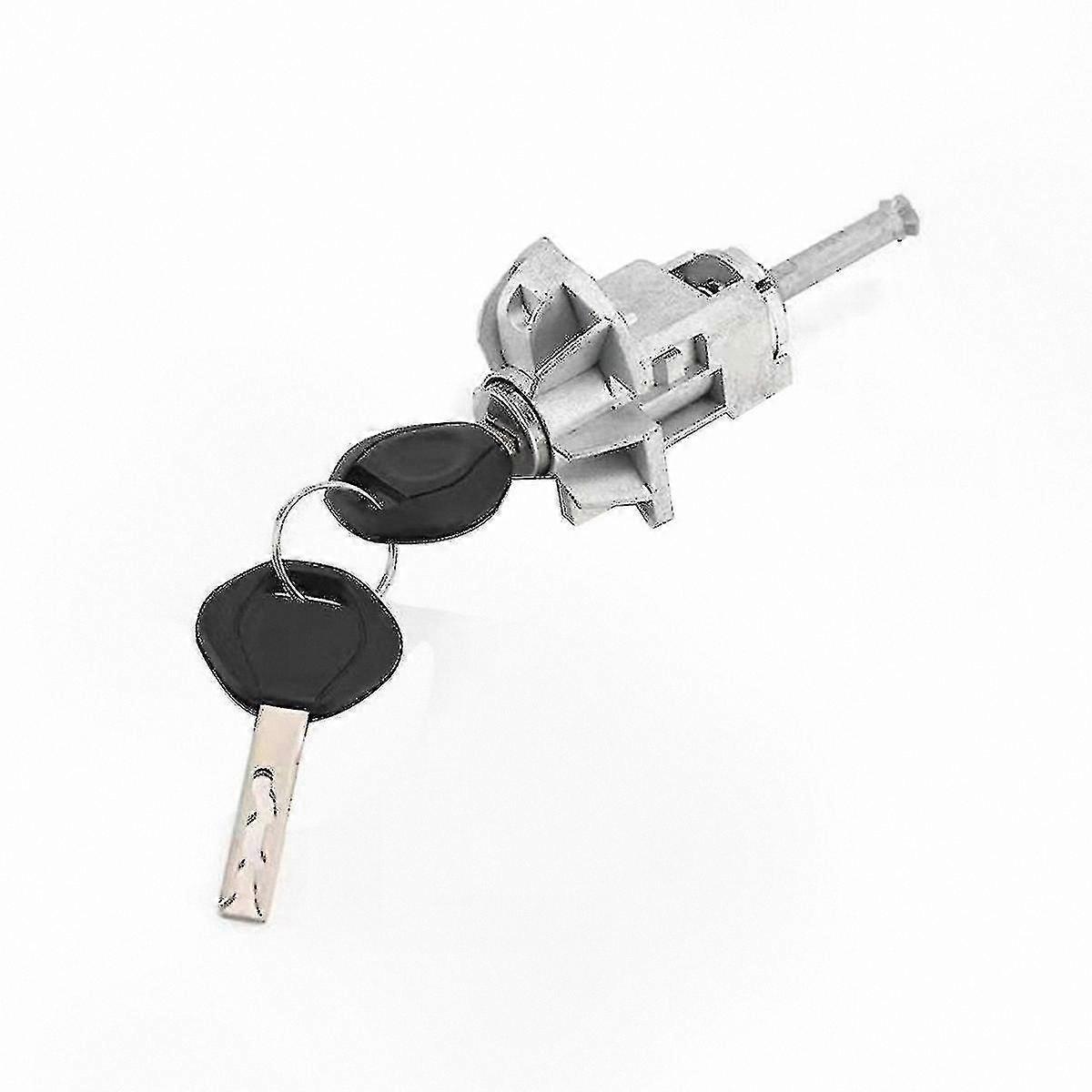 Key and Lock Cylinder Assembly for Left Front Door, Compatible with 2001-2006 E46 3 Series Vehicles